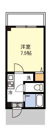 第28シンエイビル(1K/5階)の間取り写真