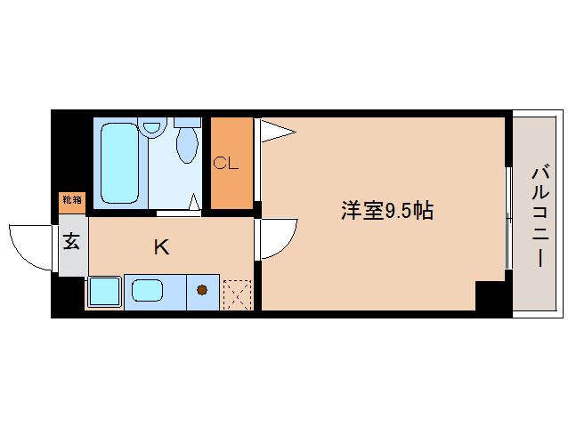 クリーンハイツオンリーワン(1K/1階)の間取り写真