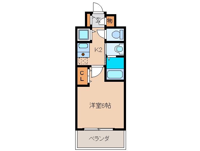 クレシア弐番館(1K/5階)の間取り写真