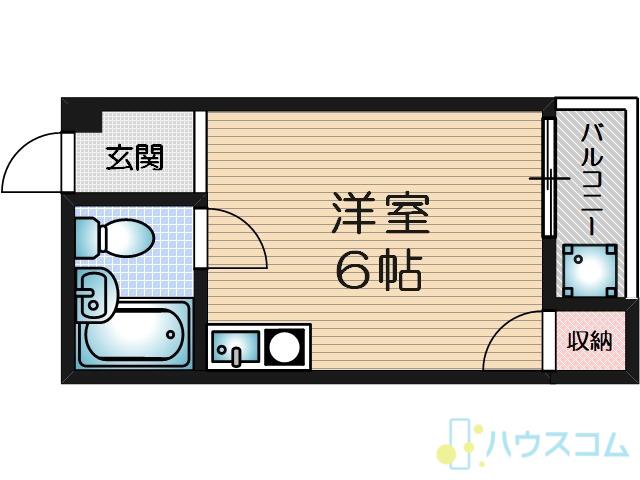 清和ハイツ(ワンルーム/3階)の間取り写真