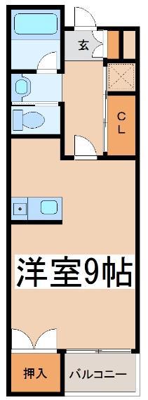 A&S HEIGHTSII(ワンルーム/2階)の間取り写真