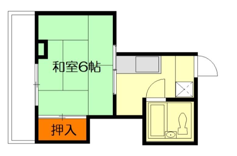 光南ビル(1K/3階)の間取り写真