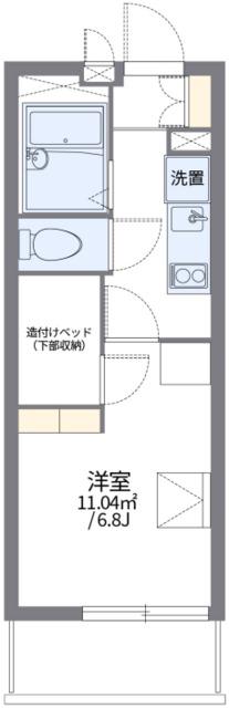 レオパレスサニーハイツ(1K/1階)の間取り写真