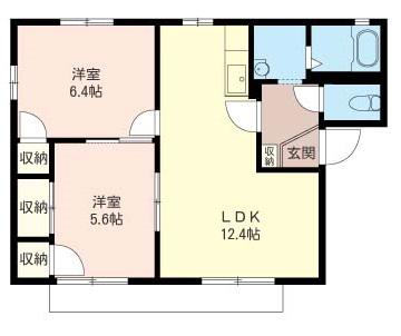 SHAMAISON タウンホーム(2LDK/1階)の間取り写真