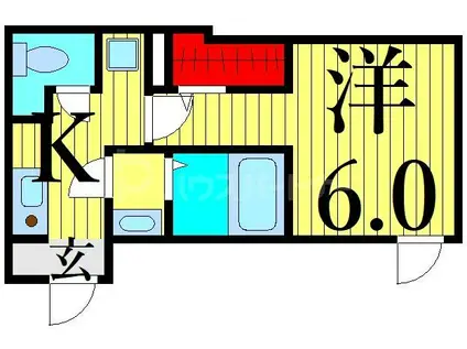 レピュア町屋レジデンスII(1K/5階)の間取り写真