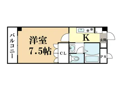 ルミナスハイムIII(1K/3階)の間取り写真