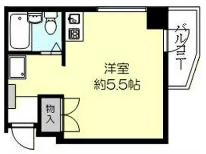 サンパレス21六甲I(ワンルーム/4階)の間取り写真
