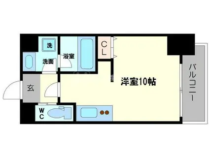 フジボストン(ワンルーム/6階)の間取り写真