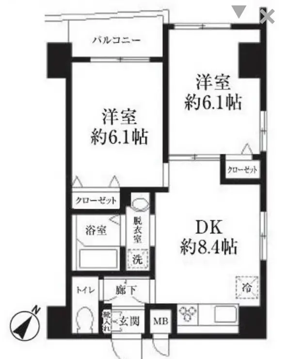 HF東日本橋レジデンス 9階階 間取り