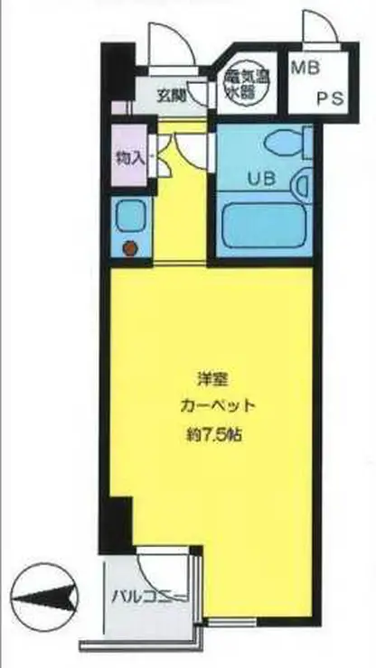 ニュー池袋ハイツ 5階階 間取り