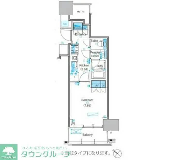 パークアクシス豊洲キャナル 9階階 間取り