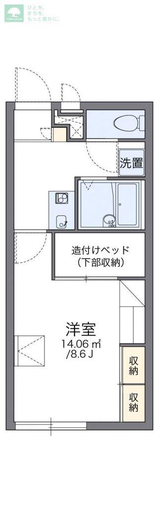 レオパレスソレーユ(1K/2階)の間取り写真