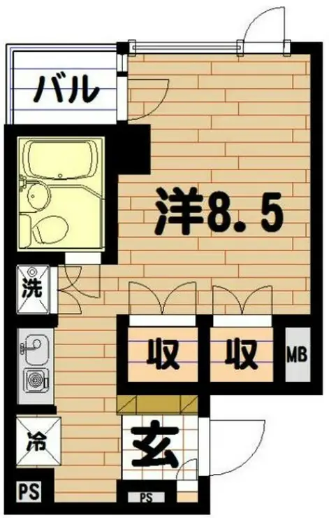 ワイティーコート 4階階 間取り
