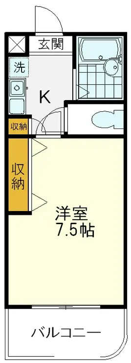 ウエストアベニュー 1階階 間取り
