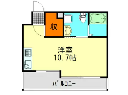リエス千葉新宿(ワンルーム/4階)の間取り写真