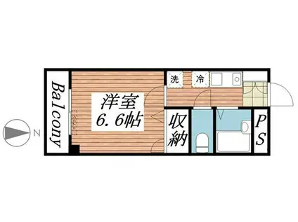 エクセルコート(1K/3階)の間取り写真