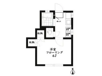 マルヨシコーポ82(1K/1階)の間取り写真