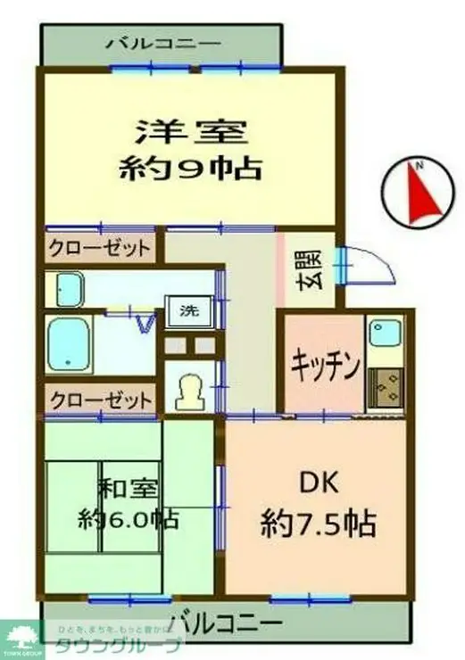 ラフィーヌ横浜片倉町 3階階 間取り