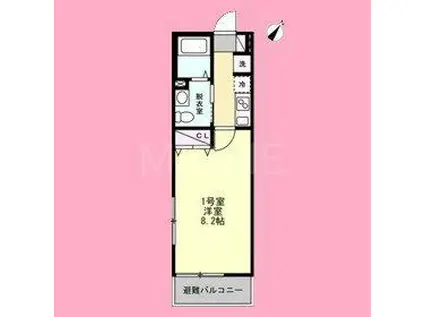 T&Fレジデンス南林間A(1K/1階)の間取り写真