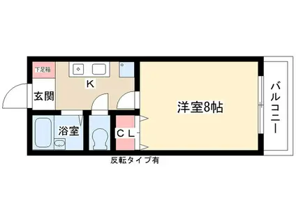 セレニールEXI(1K/3階)の間取り写真