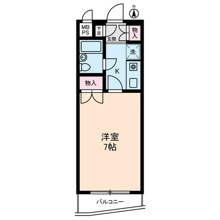 セザール清瀬中央公園 2階階 間取り