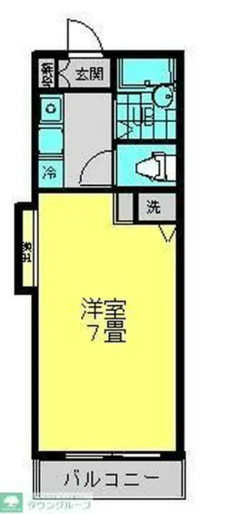 アンティ玉川学園 2階階 間取り