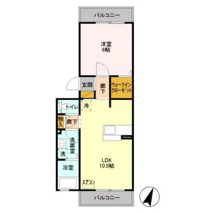 ジュヴァンセルB 2階階 間取り