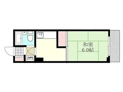 シャネルハイツ新大阪83(1K/3階)の間取り写真