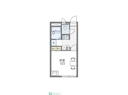 レオパレストゥー ル モンド(1K/2階)の間取り写真