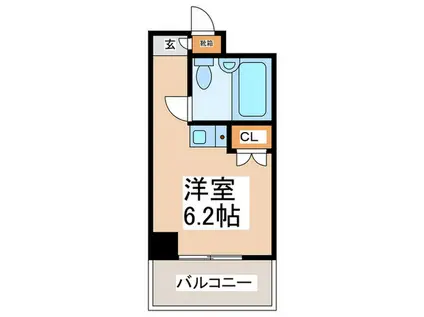 仲町台フェニックスコート(ワンルーム/3階)の間取り写真