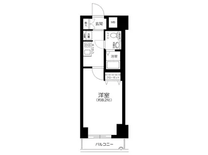 ヴェルステージ秋葉原イースト(1K/5階)の間取り写真