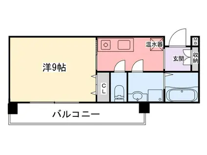 インタービレッジ青山二番館(1K/2階)の間取り写真