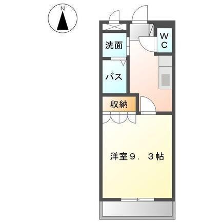LALA ひまわり(1K/2階)の間取り写真