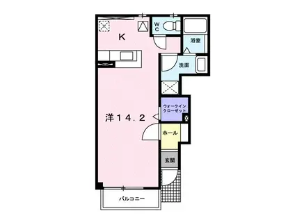 ロイヤルピジョンIII(ワンルーム/1階)の間取り写真