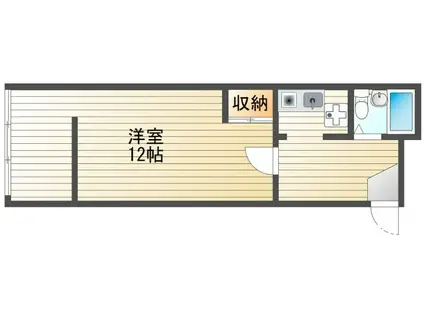 チサンマンション中山下(1K/3階)の間取り写真