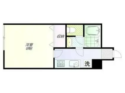 ウイング古屋II(1K/2階)の間取り写真