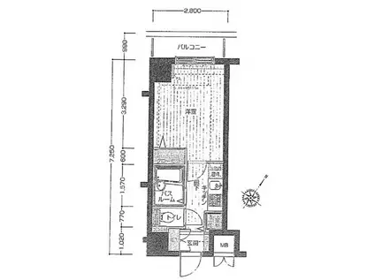 フェニックス初台弐番館(1K/15階)の間取り写真