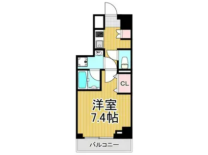 HYS KAMEARI(1K/3階)の間取り写真