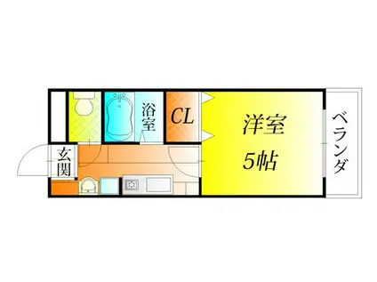 TSビルスールソレイユ(1K/2階)の間取り写真