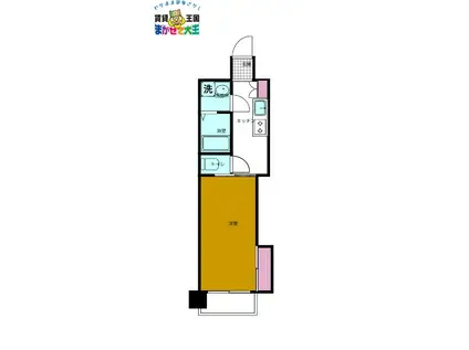 EMINARE(1K/4階)の間取り写真