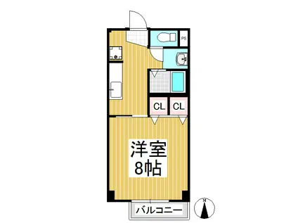 サープラスなおえ(1K/2階)の間取り写真