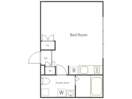 ドルチェ目白の丘(ワンルーム/3階)の間取り写真