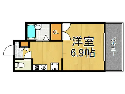 ルナ・ピエーナ4(1K/3階)の間取り写真