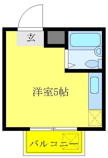 レジデンスネモト(ワンルーム/4階)の間取り写真