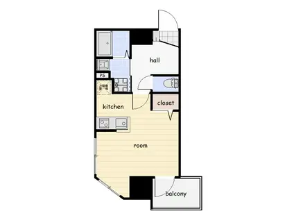 MSCT(ワンルーム/4階)の間取り写真