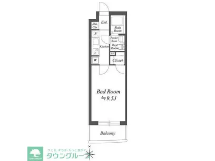 CIELO WISTERIA(1K/5階)の間取り写真