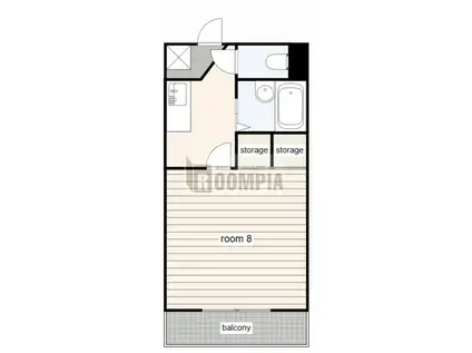 第5ハイツタマキ(1K/4階)の間取り写真