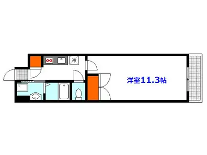 ヒルズ平和橋(1K/5階)の間取り写真