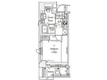 GALICIA MORISHITA ESTUDIO(1K/2階)の間取り写真