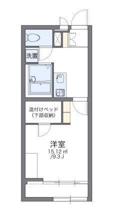 レオパレスAMBITIOUS(1K/2階)の間取り写真
